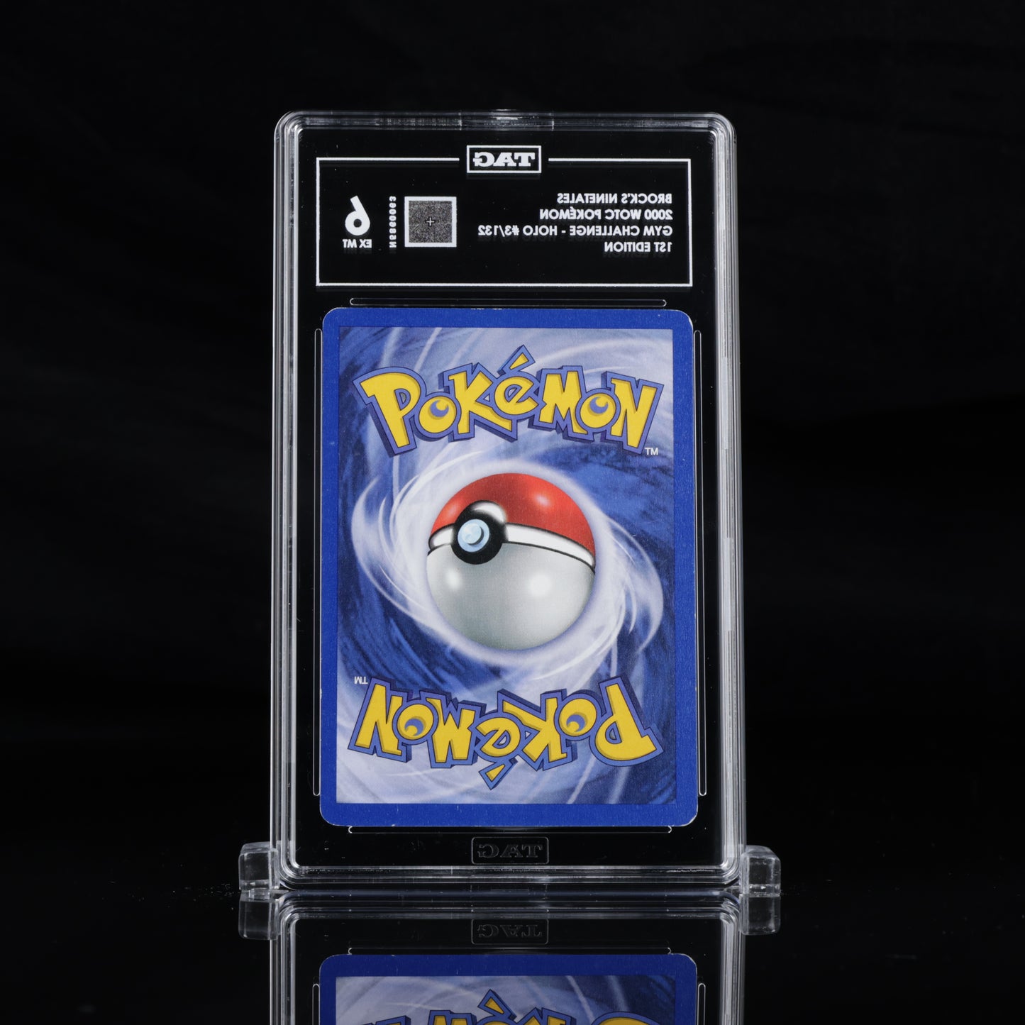 Tag 6 EX-NM - Brock's Ninetales - 3/132 - 1st Edition