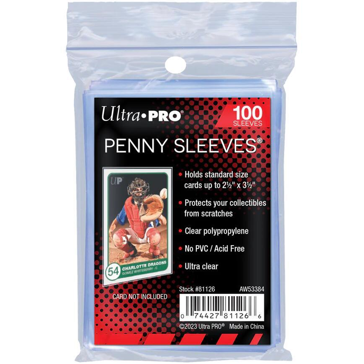Ultra Pro: Soft Card Penny Sleeves - Standard (100-Pack) - Ultra Pro Card Sleeves