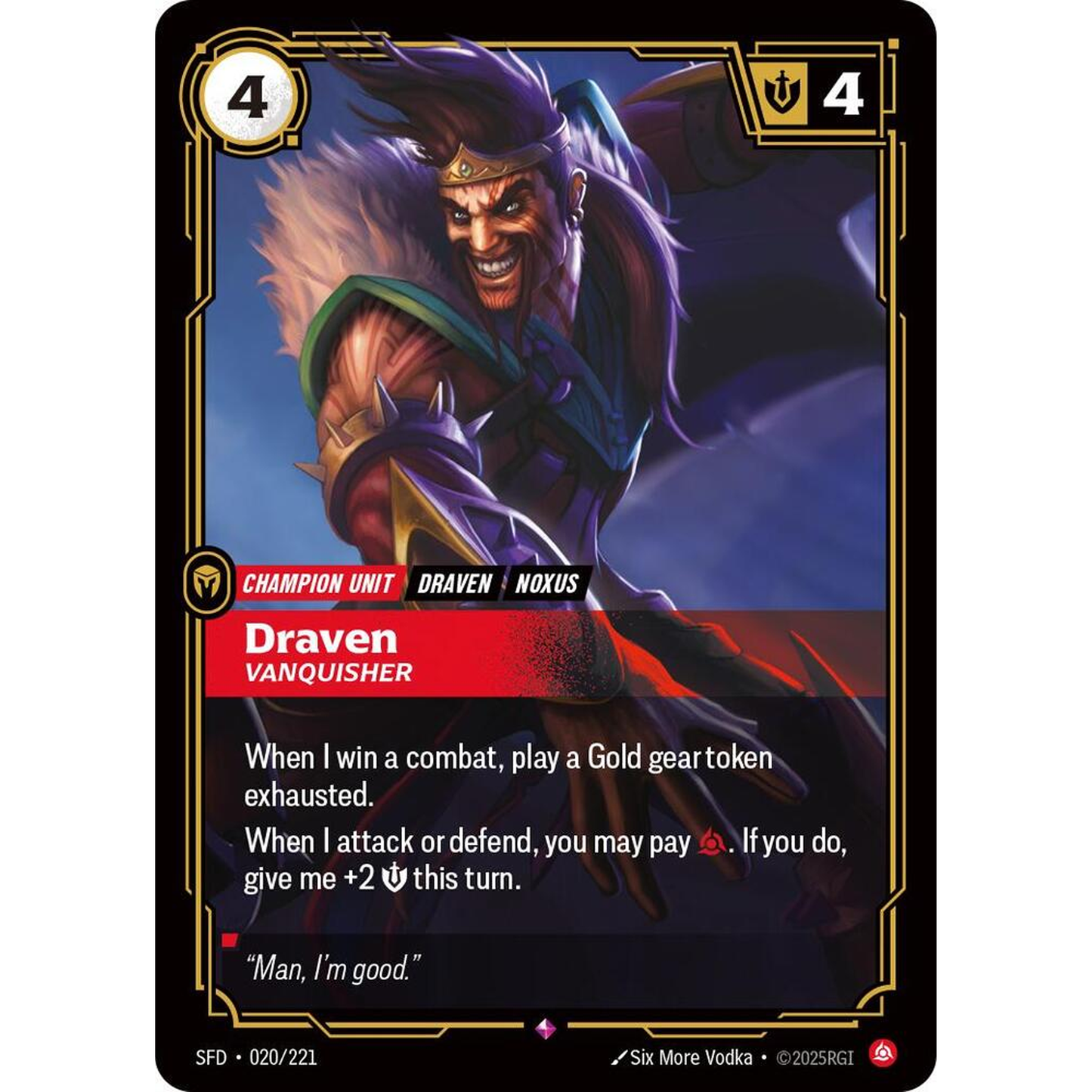 Draven - Vanquisher - Spiritforged (SPF)