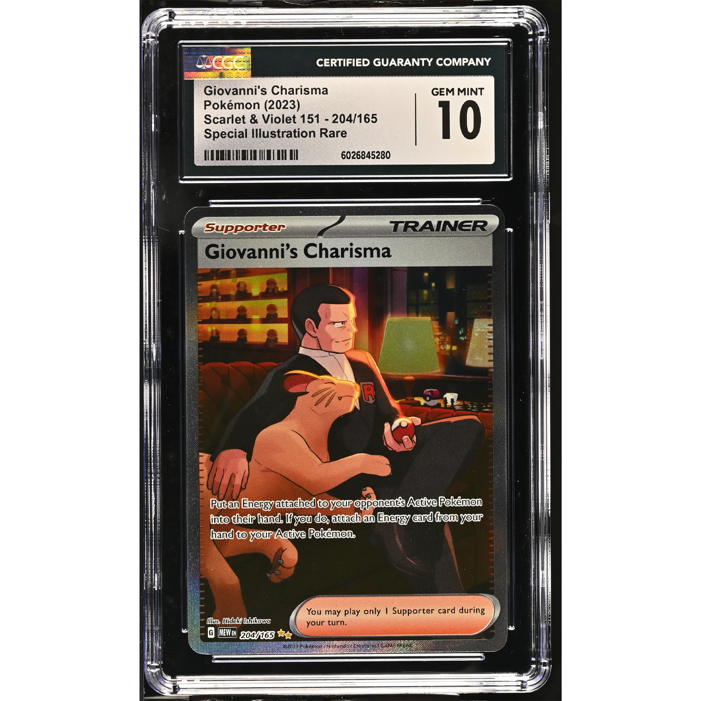 Giovanni's Charisma 204/165 CGC Gem Mint 10
