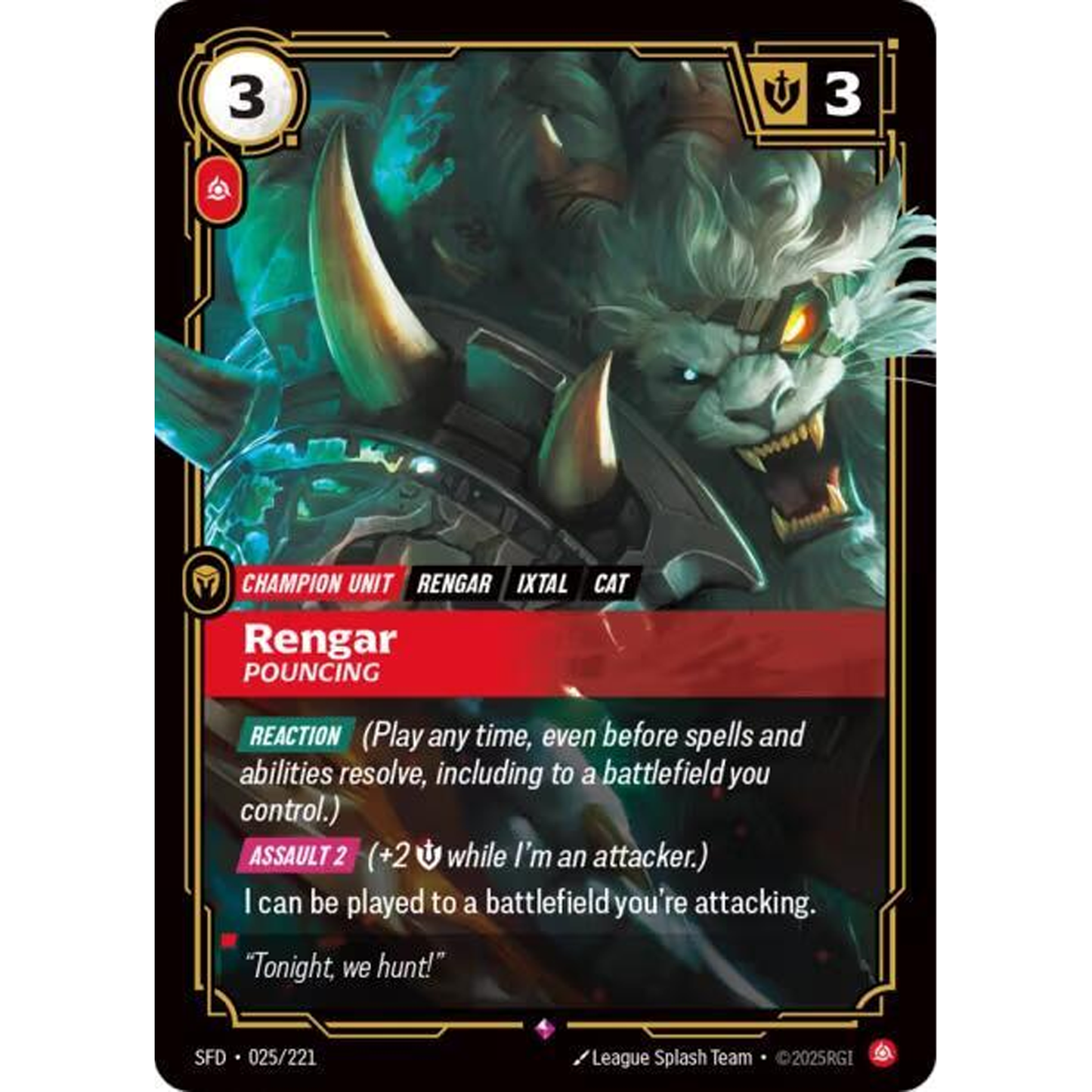 Rengar - Pouncing - Spiritforged (SPF)