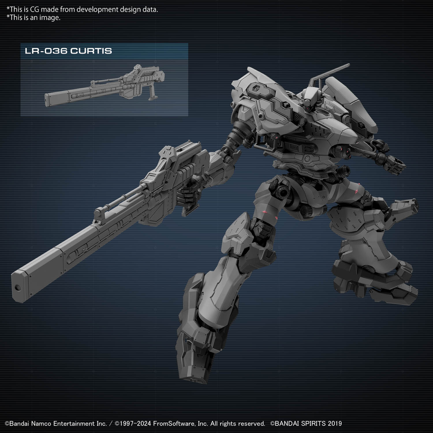Bandai Hobby - Armored Core VI Fires of Rubicon - #04 RaD CC-2000 Orbiter 30 MM 1/144 Model Kit