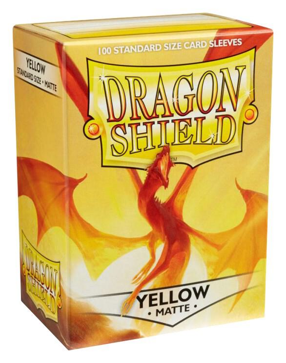 Dragon Shield Matte Sleeves - Yellow (100-Pack) - Dragon Shield Card Sleeves