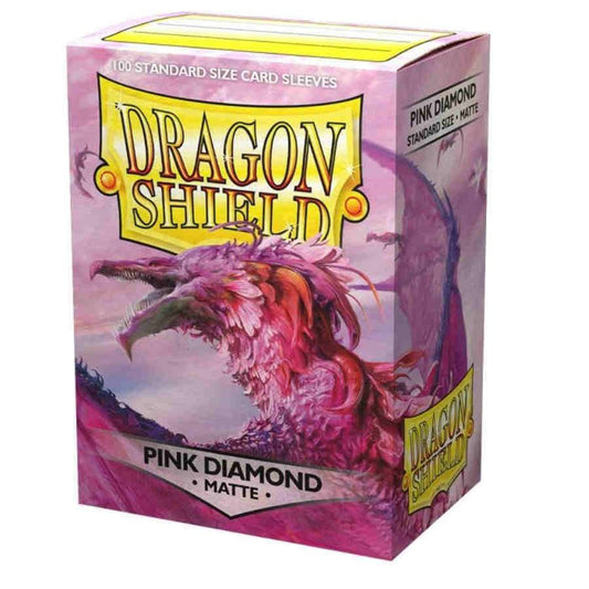 Dragon Shield Matte Sleeves - Pink Diamond (100-Pack) - Dragon Shield Card Sleeves