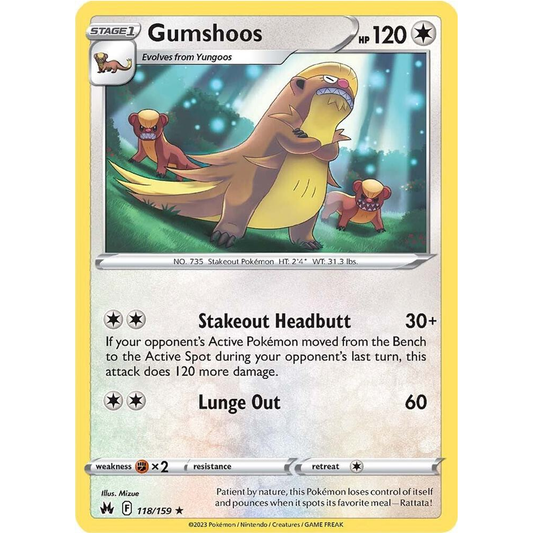 Gumshoos 118/159