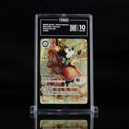 TAG 10 MINNIE MOUSE – SWEETHEART PRINCESS 2025 DISNEY LORCANA FABLED #241/204 ICONIC