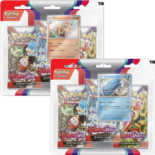 Scarlet & Violet 3 Pack Blister (1 Chosen at Random)