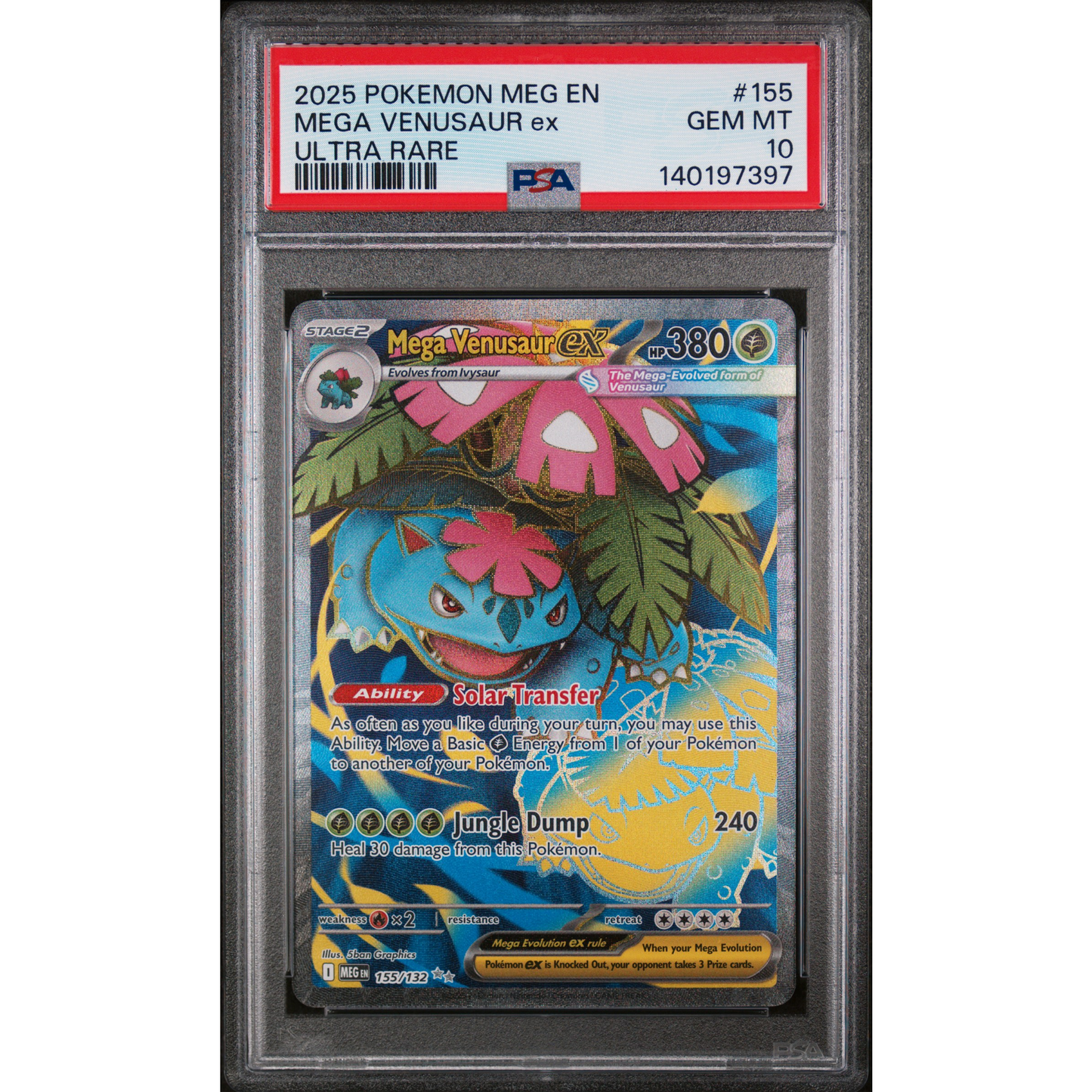 Mega Venusaur ex 155/132 Mega Evolution PSA Gem Mint 10