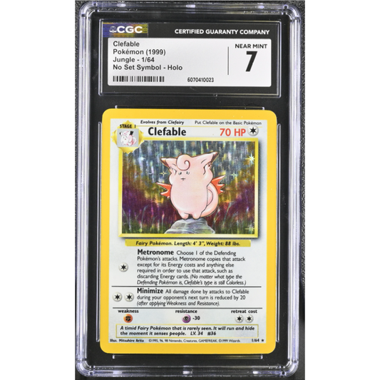 CGC 7 - Clefable - Jungle 1/64 - No Symbol Error