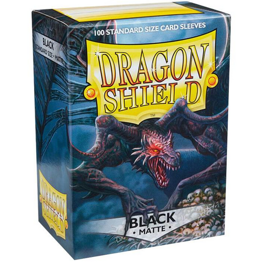 Dragon Shield Sleeves: Standard Matte - Black 100CT