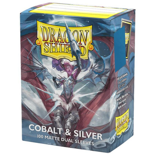 Cobalt & Silver - Matte Dual Sleeves - Standard Size