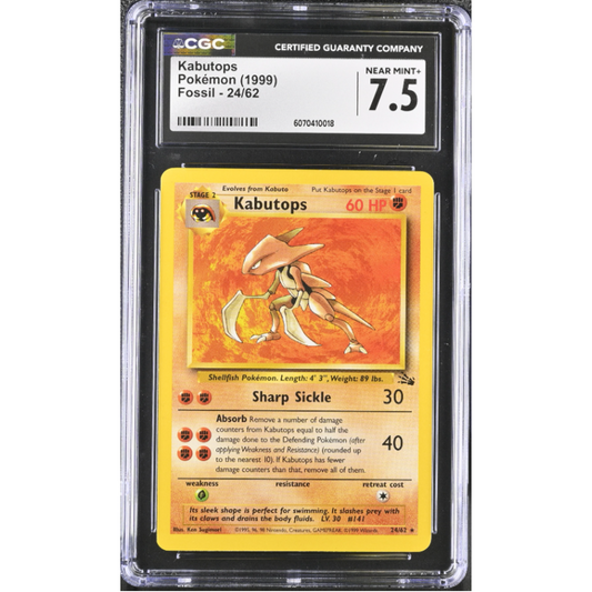 CGC 7.5 - Kabutops - Fossil 24/62