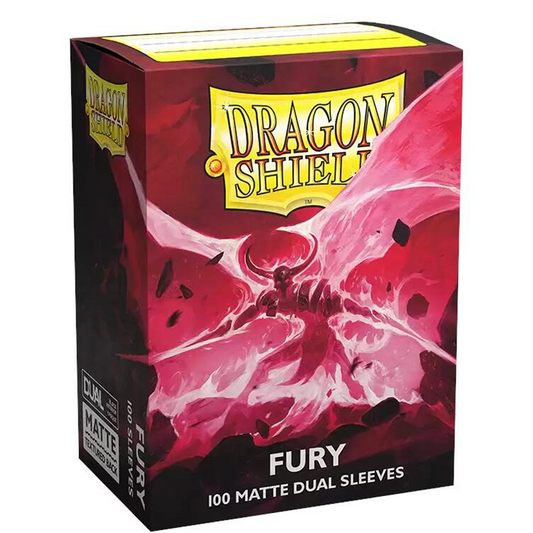 Dragon Shield Dual Matte Standard Sleeves - Fury (100-Pack) - Dragon Shield Card Sleeves