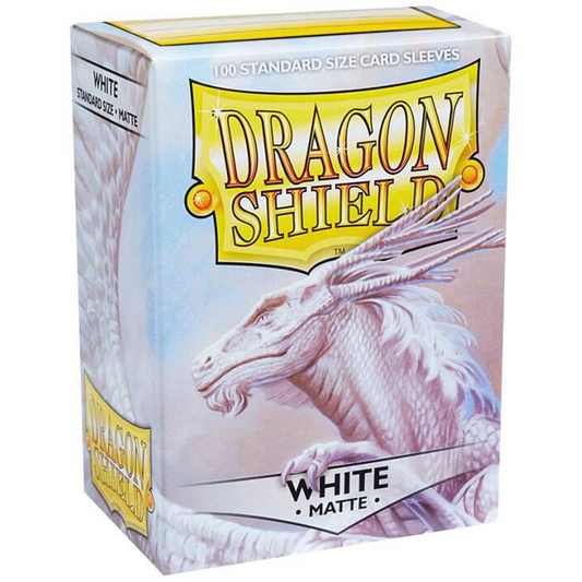 Dragon Shield Sleeves: Standard Matte - White 100CT
