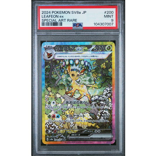 PSA Mint 9 - Leafeon ex - Terastal Fest ex 200/187