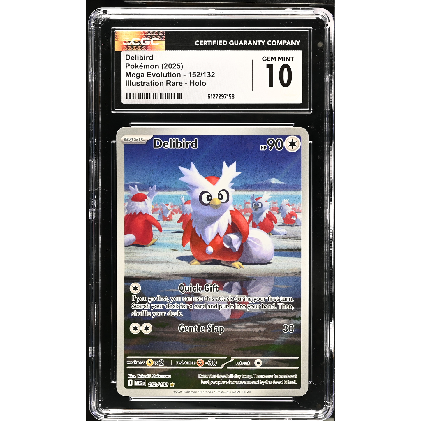 Delibird 152/132 Mega Evolution CGC Gem Mint 10