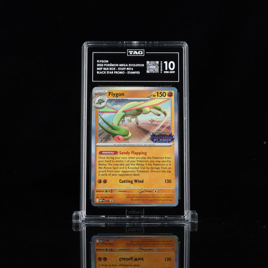 Flygon Staff Phantasmal Flames Promo TAG Gem Mint 10
