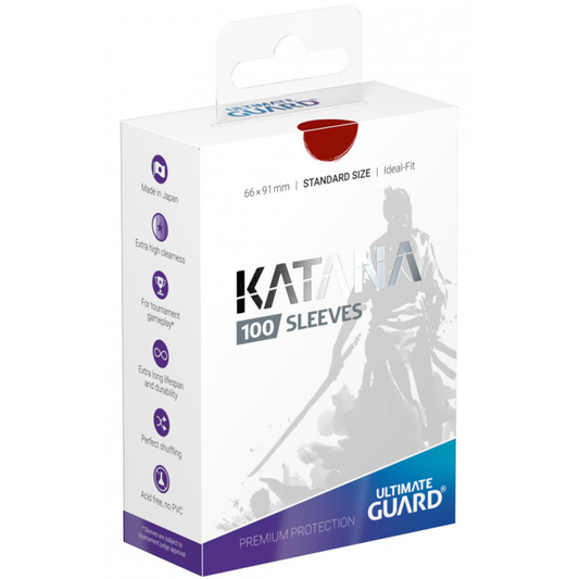 Ultimate Guard Sleeves Katana Red 100-Count