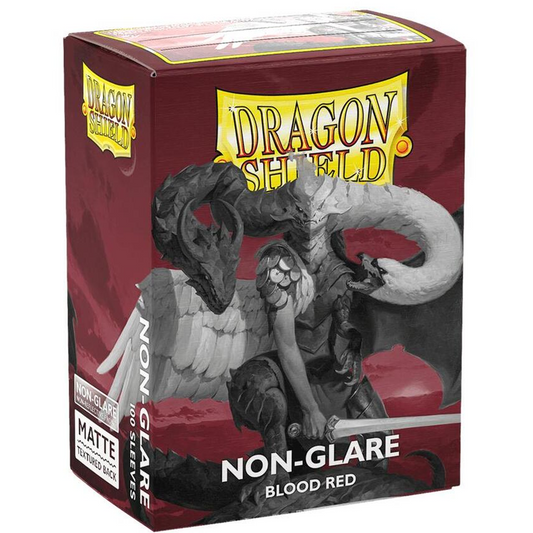 Dragon Shield Sleeves: Standard Matte Non-Glare - Blood Red 100CT