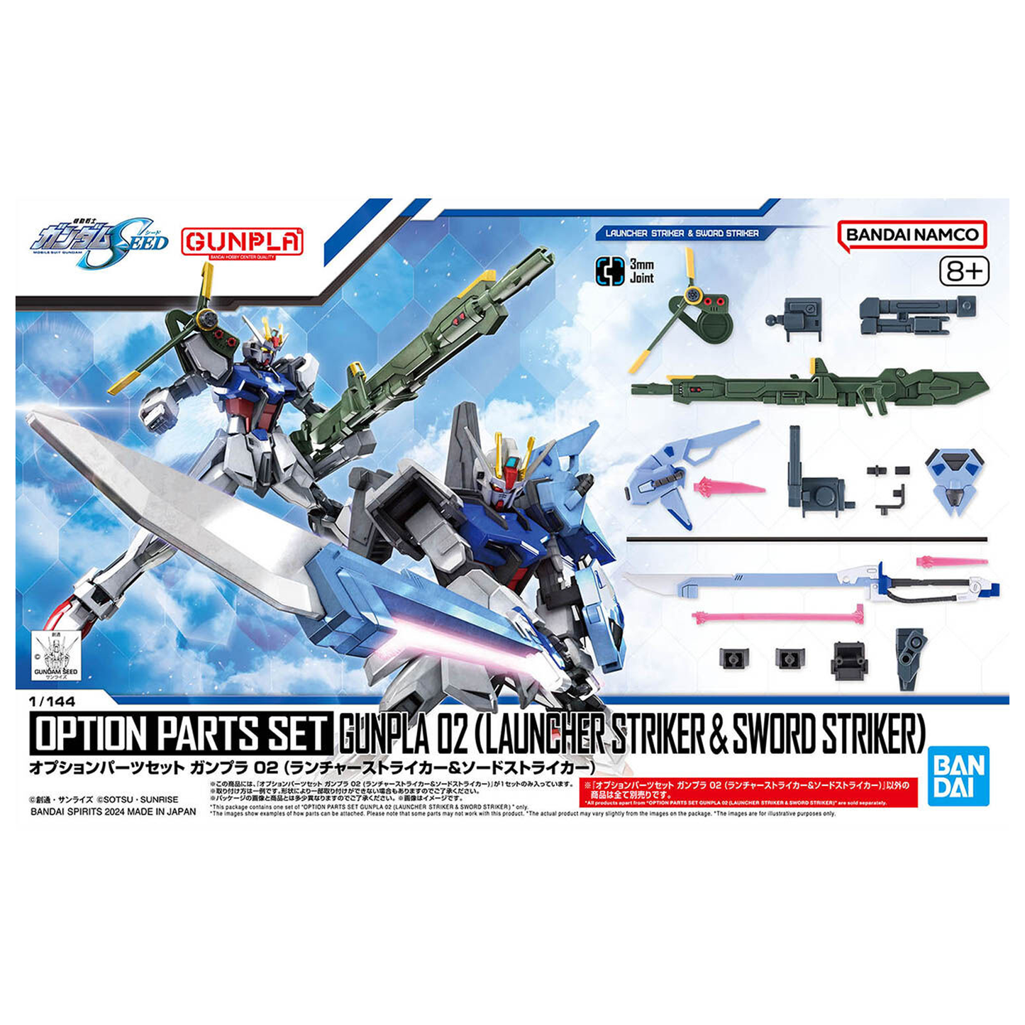 OPTION PARTS SET GUNPLA 02 (LAUNCHER STRIKER & SWORD STRIKER)