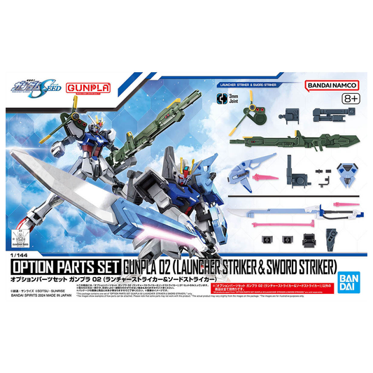 OPTION PARTS SET GUNPLA 02 (LAUNCHER STRIKER & SWORD STRIKER)
