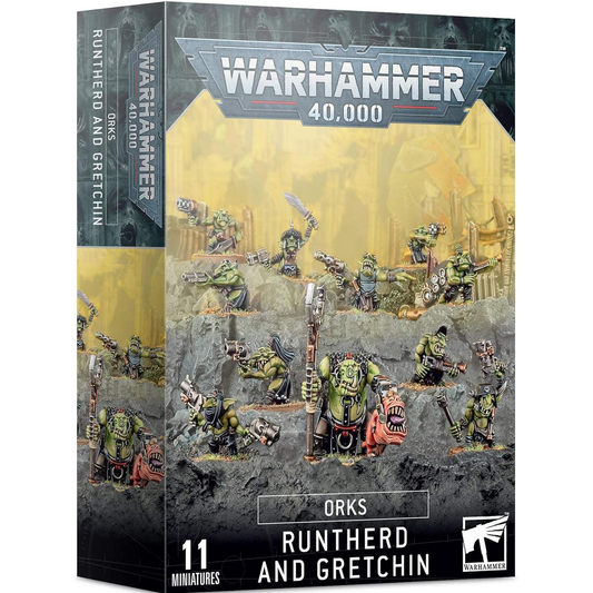 Orks Rubtherd and Gretchin