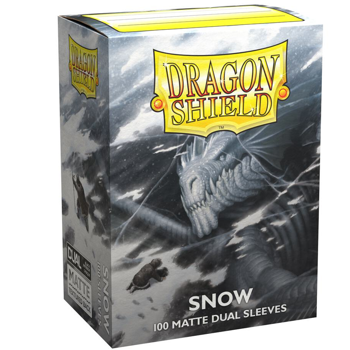 Dragon Shield Sleeves: Standard Matte Dual - Snow 100CT