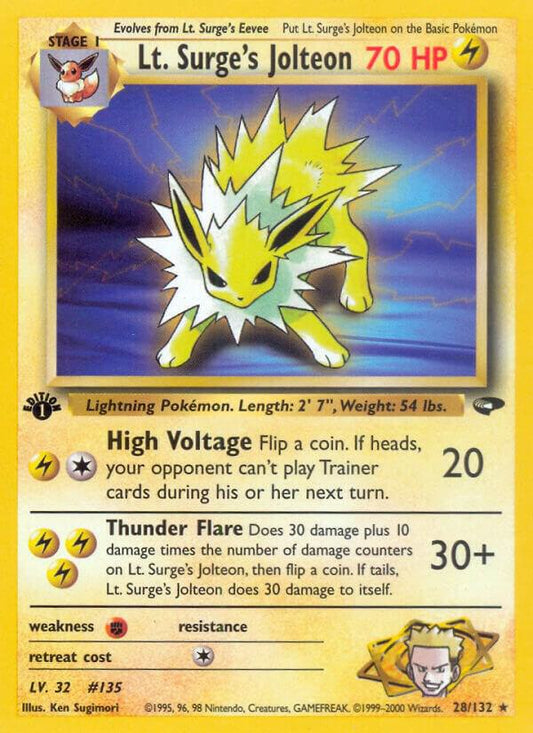 (HP) Lt. Surge's Jolteon - Gym Challenge (G2) Unlimited