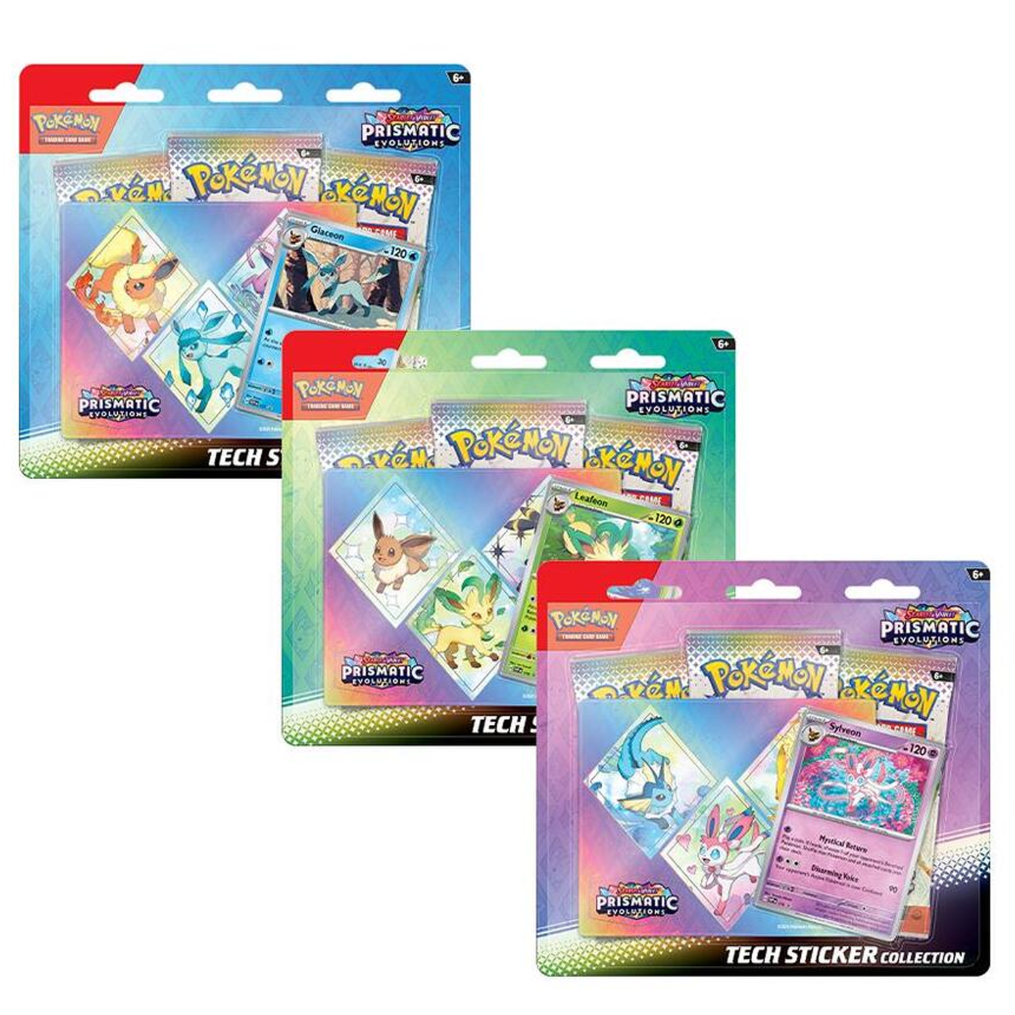 Prismatic Evolutions Tech Sticker Collection (1 Chosen at Random)