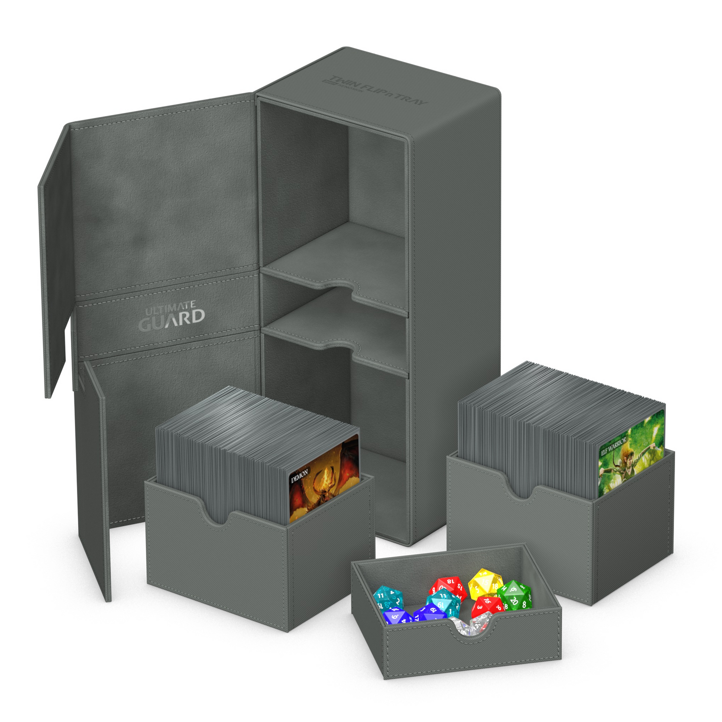 Ultimate Guard Twin Flip'n'Tray 266+ Grey Monocolor